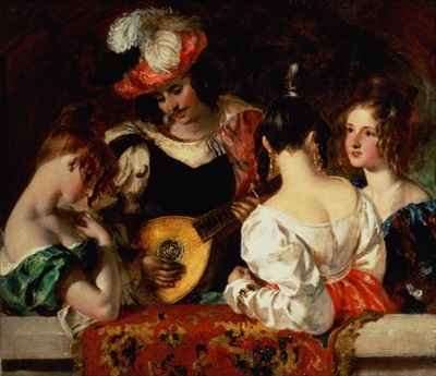 The Lute Player by Romanticism