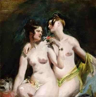 Two Female Nudes by Romanticism