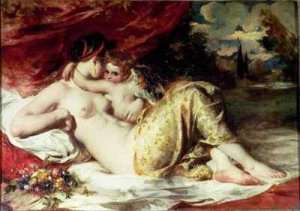 Venus and Cupid 2 by Romanticism