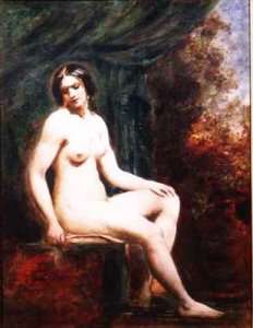 Seated Female Nude by Romanticism