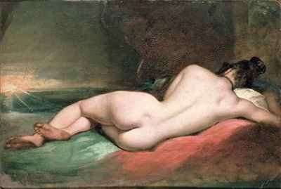 Nude Model Reclining by Romanticism