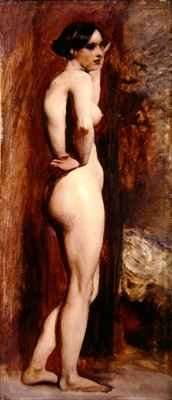 Female Nude from the Side 2 by Romanticism