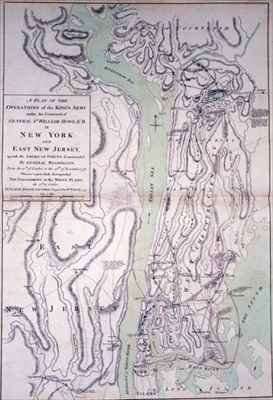 A Plan of operations of the Kings Army under the command of General Sir William Howe 1729-1814 in New York and East New Jersey by Romanticism