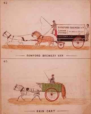 Romford Brewery Van and the Skin Cart by Romanticism