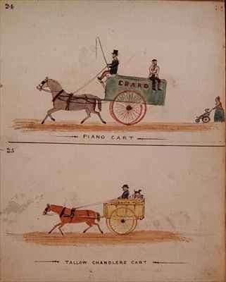 The Piano Cart and The Tallow Chandlers Cart by Romanticism