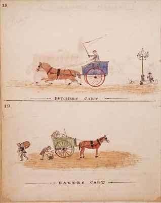 The Butchers and the Bakers Cart by Romanticism