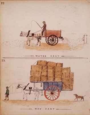 The Water Cart and the Hay Cart by Romanticism