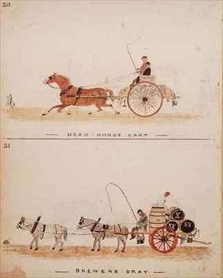 The Dead Horse Cart and the Brewers Dray by Romanticism