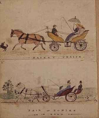 Basket Chaise and Pair of Ponies by Romanticism