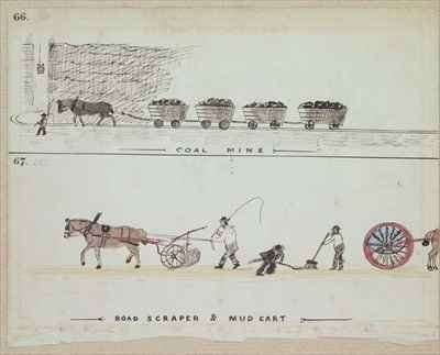 Coal Mine Road Scraper and Mud Cart by Romanticism