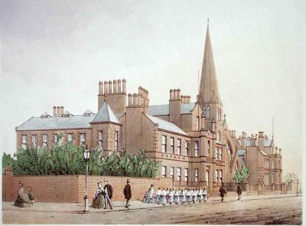 Orphan Boys Asylum from Modern Liverpool Illustrated by Romanticism