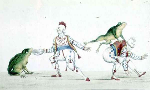 Grimaldis Leap Frog in the Comic Pantomime of the Golden Fish by Romanticism