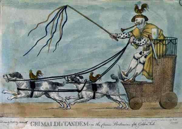 Grimaldis Tandem in the Comic Pantomime of the Golden Fish by Romanticism