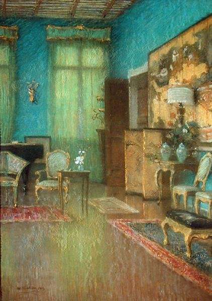 A room interior by Romanticism