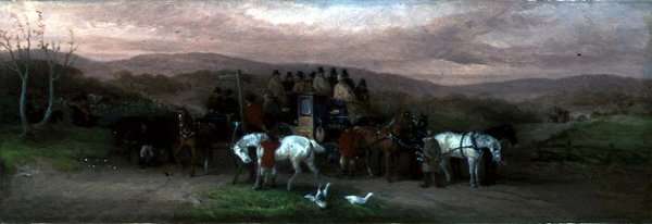 At the Crossroads, 1884 by Romanticism