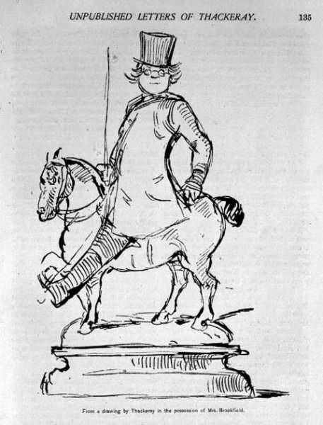 Caricature Self Portrait of the Author, illustration from Scribners Magazine, pub.1887 by Romanticism
