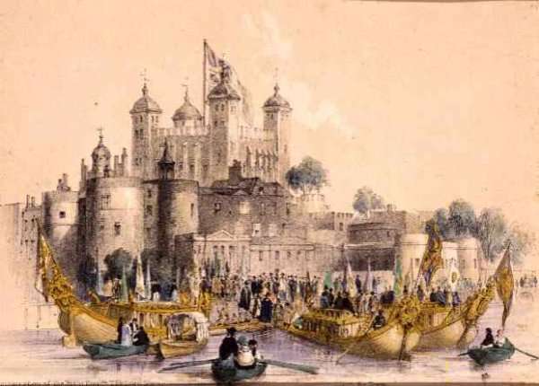 Embarkation of the Right Hon. the Lord Mayor at the Tower of London by Romanticism