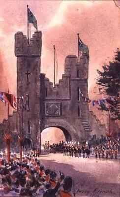 Queen Victoria Parades around Dublin by Romanticism