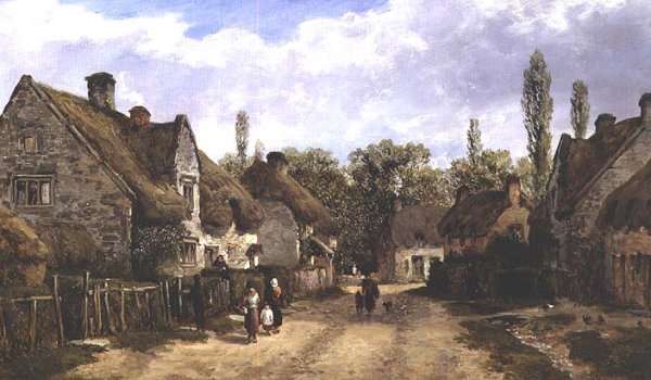 Langford Village, Wiltshire by Romanticism
