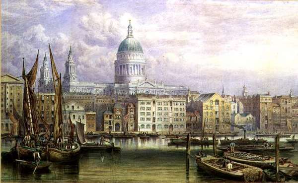 St. Pauls From Bankside by Romanticism