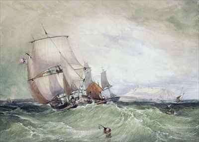 View of Scarborough, with a Collier Brig by Romanticism