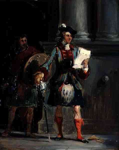 Prince Charlie at Holyrood, 1833 by Romanticism