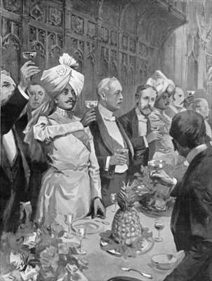 The Empire Coronation Banquet at the Guildhall by Romanticism