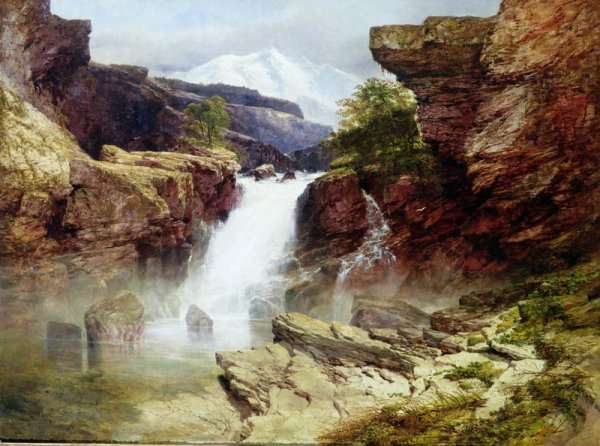 A Rocky Torrent by Romanticism
