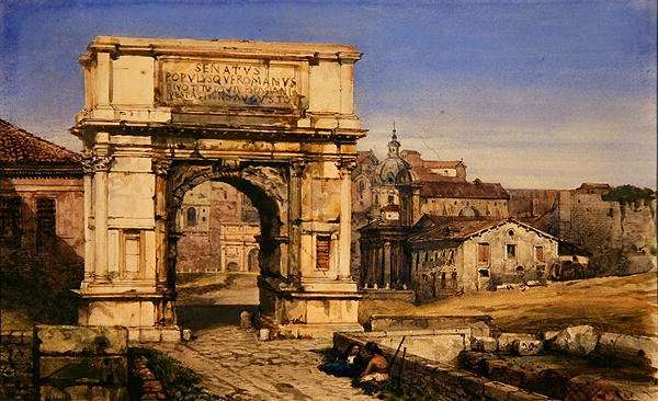 The Arch of Titus, Rome by Romanticism