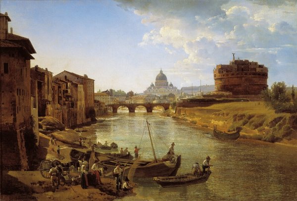New Rome with the Castel SantAngelo, 1825