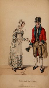 The General Postman, from Ackermanns World in Miniature, pub. 1827