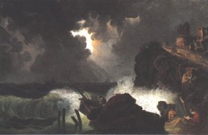 Janos Jablonczai Pethes Says goodbye to his Daughter at the Window of the Dungeon at Leopoldvar in 1674