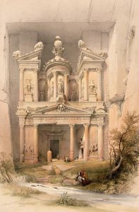 Ashdod, March 24th 1839, plate 58 from Volume II of The Holy Land, engraved by Louis Haghe 1806-85 pub.1843