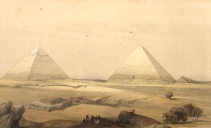 Temple on Gebel Garabe, called Surabit el Khadim, February 17th 1839, plate 119 from Volume III of The Holy Land, engraved by Louis Haghe 1806-85 pub. 1849