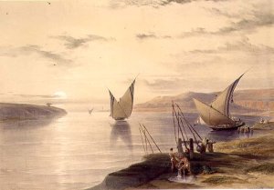 Fountain of the Virgin, Nazareth, April 21st 1839, plate 29 from Volume I of The Holy Land, engraved by Louis Haghe 1806-85 pub. 1842