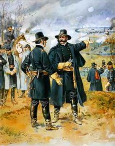 General Burnside 1824-81 at The Battle of Fredericksburg 13th December 1862