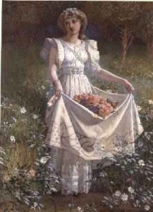 Bees and Lilies illustration from Stories of Insect Life