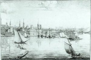 Niagara Falls from Recueil des cartes et des vues du voyage en Amerique en Italie en Sicile et en Egypt by de Montule 1821