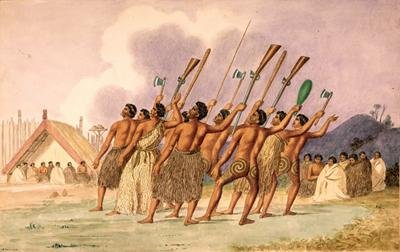 War dance New Zealand 1845