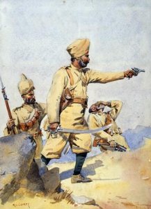 Soldiers of the Queens Own Corps of Guides Lumsdens Infantry Tanaoli Pathan