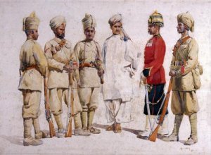 Soldiers of the 33rd Punjabis Subadar Punjabi Musalmans