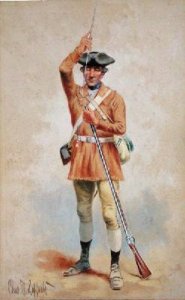 Uniform of a Private of the Continental Line in the 3rd New York Regiment in 1775