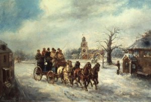 A Four in Hand Race at the Five Bells Tavern New Cross