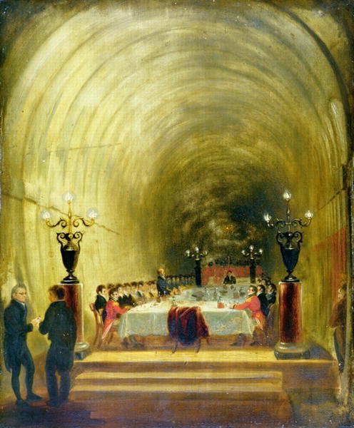 Banquet in Thames Tunnel held on 10th November 1827