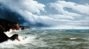 Plymouth Sound by Moonlight