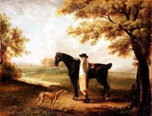 Portrait Sketch of William Wright Gatekeeper at Bramham Park Yorkshire