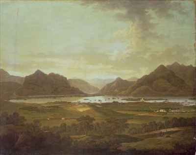 View of the Lakes and Mountains of Killarney Ireland