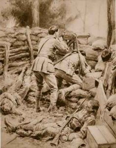 Lieutenant Campbell and Private Vincent Canadians at Stony Mountain