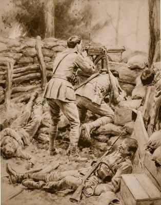 Lieutenant Campbell and Private Vincent Canadians at Stony Mountain