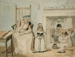 Cartoon of the French aristocratic emigres in England during the Revolution